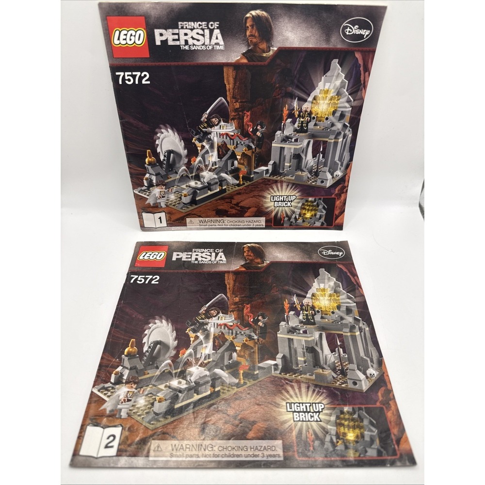7572 The Sands Of Time prince of persia Lego Instruction Manual 1&2 Only